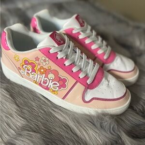 Barbie Floral Pink and White Sneakers
